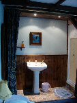 Blue-forget-me-not shower area
